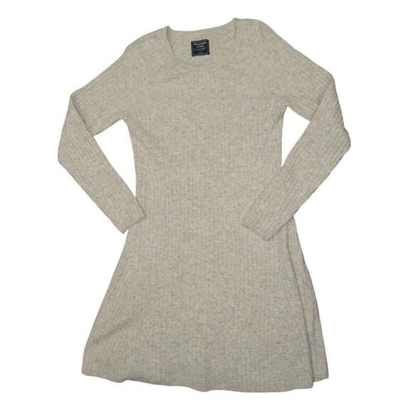 Abercrombie & Fitch Ribbed Knit Sweater Dress –  Bodycon Pullover – Size L - Picture 9 of 9